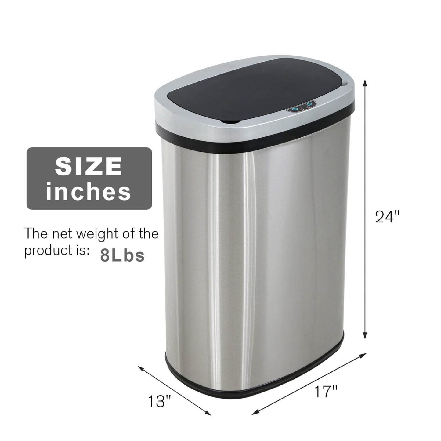 13 Gallon Kitchen Trash Can