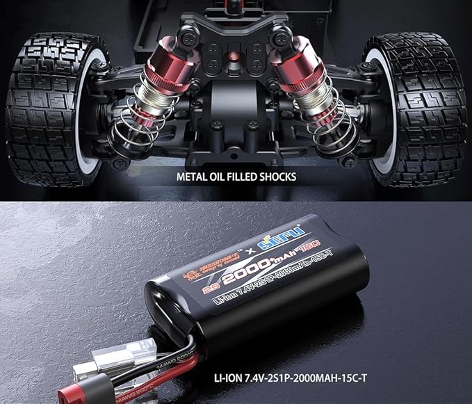 1/14 RC Car Brushless 2.4G Remote Control 4WD Off-Road Vehicle High Speed RC Cars, Toys for Adults, Licensed Rally Car