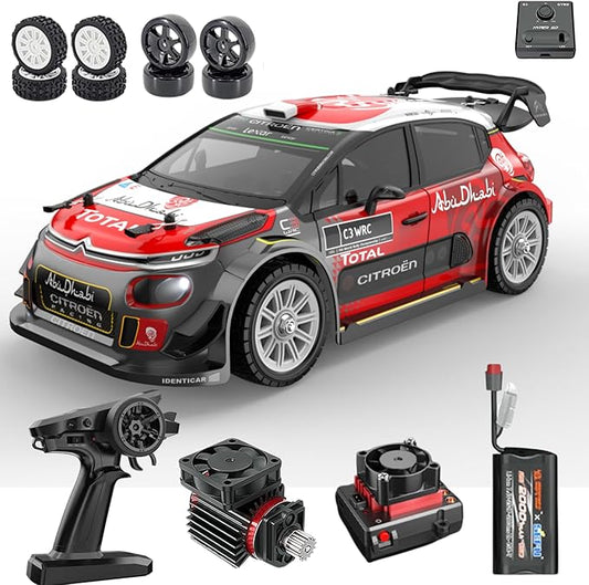 1/14 RC Car Brushless 2.4G Remote Control 4WD Off-Road Vehicle High Speed RC Cars, Toys for Adults, Licensed Rally Car